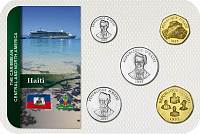 Sada 5 ks mincí Haiti 5 Cents - 5 Gourdes 1986 - 2003 blister - Kliknutím na obrázok zatvorte -