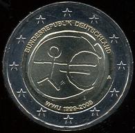 2 Euro Nemecko 2009 F, 10. výročie HMÚ - Kliknutím na obrázok zatvorte -