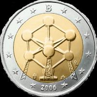 *2 Euro Belgicko 2006, Atómium Brusel - Kliknutím na obrázok zatvorte -