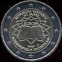 *2 Euro Nemecko 2007 G, Rímska zmluva - Kliknutím na obrázok zatvorte -