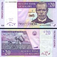 *20 Kwacha Malawi 2004-2009 P52 UNC - Kliknutím na obrázok zatvorte -