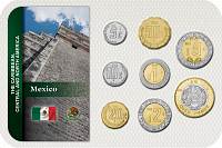 Sada 8 ks mincí Mexiko 5 Centavos - 10 Pesos 1992-2017 blister - Kliknutím na obrázok zatvorte -