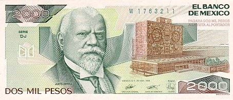 *2000 Pesos Mexiko 1985-9, P86 UNC - Kliknutím na obrázok zatvorte -