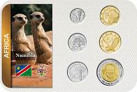 Sada 6 ks mincí Namíbia 5 Cents - 10 Dollars 1993 - 2015 blister - Kliknutím na obrázok zatvorte -