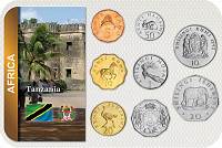 Sada 8 ks mincí Tanzánia 5 Senti-20 Shillings 1966-1993 blister - Kliknutím na obrázok zatvorte -