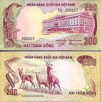 *200 Dong Južný Vietnam 1972, P32 AU/UNC - Kliknutím na obrázok zatvorte -