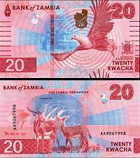 *20 Kwacha Zambia 2024 (2025), P63a UNC - Kliknutím na obrázok zatvorte -
