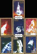 *Známky Ajman 1971 Apollo 16, razítkovaná séria - Kliknutím na obrázok zatvorte -