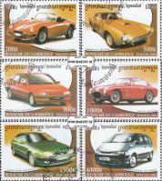 *Známky Kambodža 2001 Automobily, razítkovaná séria - Kliknutím na obrázok zatvorte -