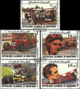 *Známky Mauritánia 1981 Veľká cena Francúzska, razítkovaná séria - Kliknutím na obrázok zatvorte -