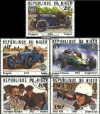 *Známky Niger 1981 Veľká cena Francúzska, razítkovaná séria - Kliknutím na obrázok zatvorte -