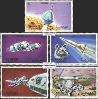 *Známky Sharjah 1972 Vesmír Luna 9, razítkovaná séria - Kliknutím na obrázok zatvorte -
