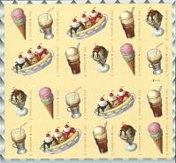 *Známky USA 2016 zmrzlina, Ice Cream Mint booklet - Kliknutím na obrázok zatvorte -