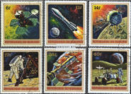*Známky Burundi 1972 Dobývanie vesmíru, razítkovaná séria - Kliknutím na obrázok zatvorte -