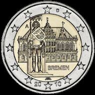 *2 Euro Nemecko 2010 D, Spolková krajina Brémy - Kliknutím na obrázok zatvorte -